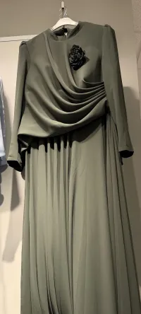 The Olive Rose Draped Maxi Dress – Image 2