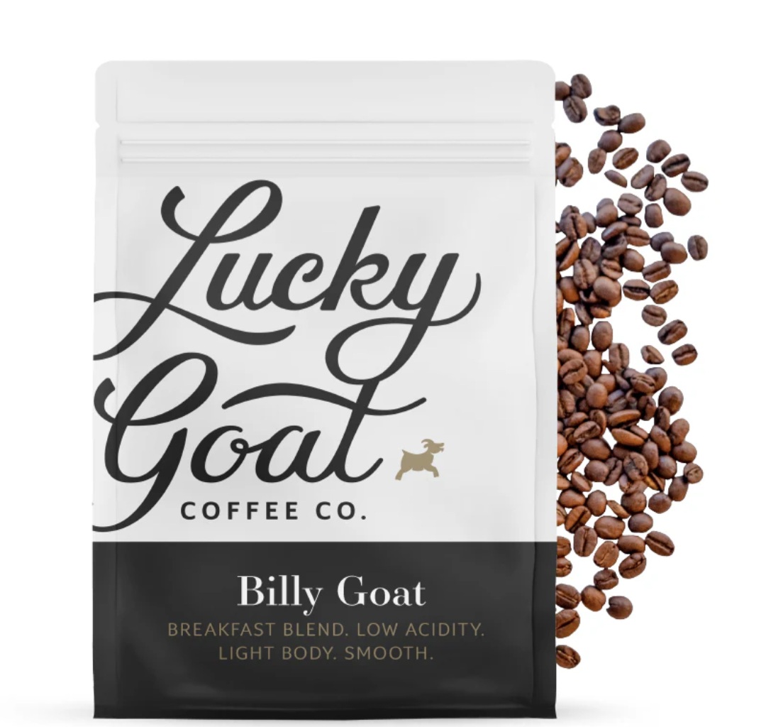 Lucky Goat Coffee – Billy Goat Breakfast Blend Whole Bean