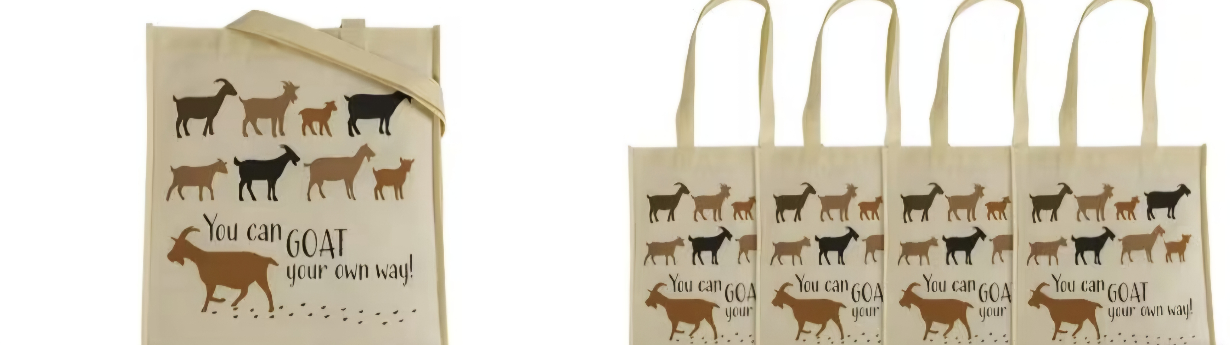 Goat Totes – Goat Your Own Way