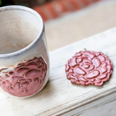 Camellia Ornament by Alabama Vitrified — Exclusive to Pine Apple Mercantile Company – Image 2