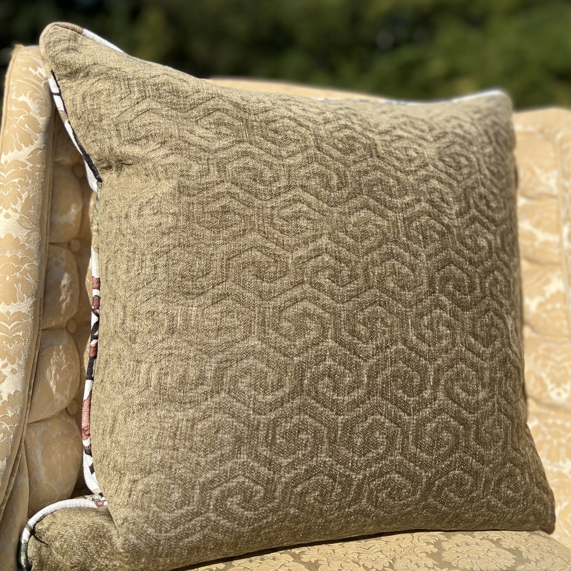 The Pine Apple House Nikko Antique Chinoiserie Pillow | The Pine Apple House | 22" – Image 5