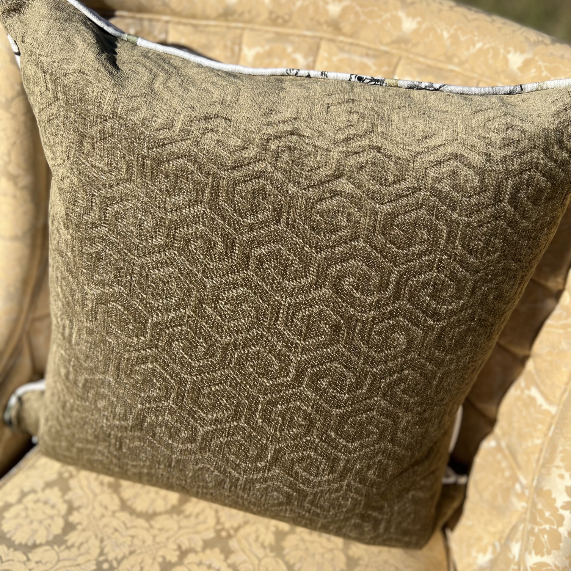 The Pine Apple House Nikko Antique Chinoiserie Pillow | The Pine Apple House | 22" – Image 2