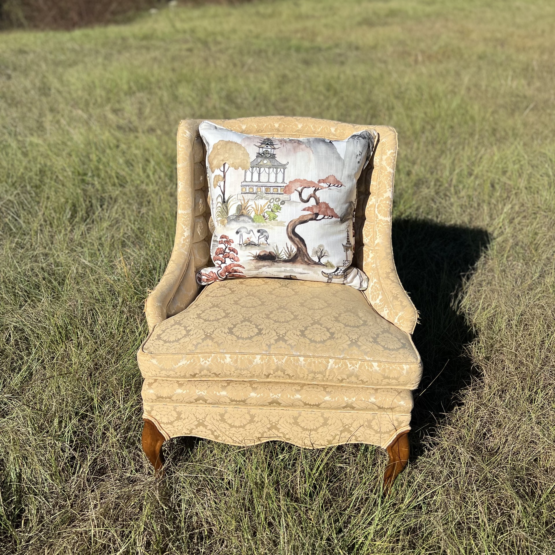 The Pine Apple House Nikko Antique Chinoiserie Pillow | The Pine Apple House | 22" – Pillow Form Only
