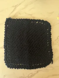 Ms. Mary Ann's Dish Cloth "Made with Love" – Navy Blue