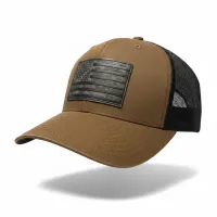 Freedom Hat – One size fits all, Brown and black, Curved brim