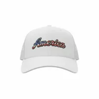 America – One size fits all, White, Curved brim