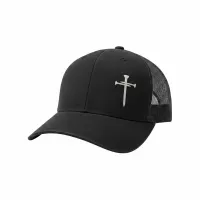 The Cross – One size fits all, Black, Curved brim