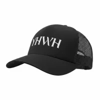YHWH – One size fits all, Black, Curved brim