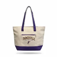 THE Farmers Tote – Natural/Purple