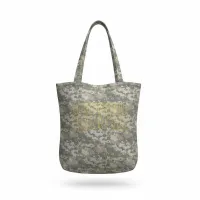 Farmersville Farmers Camo Tote – Digital Gray Camo with Yellow