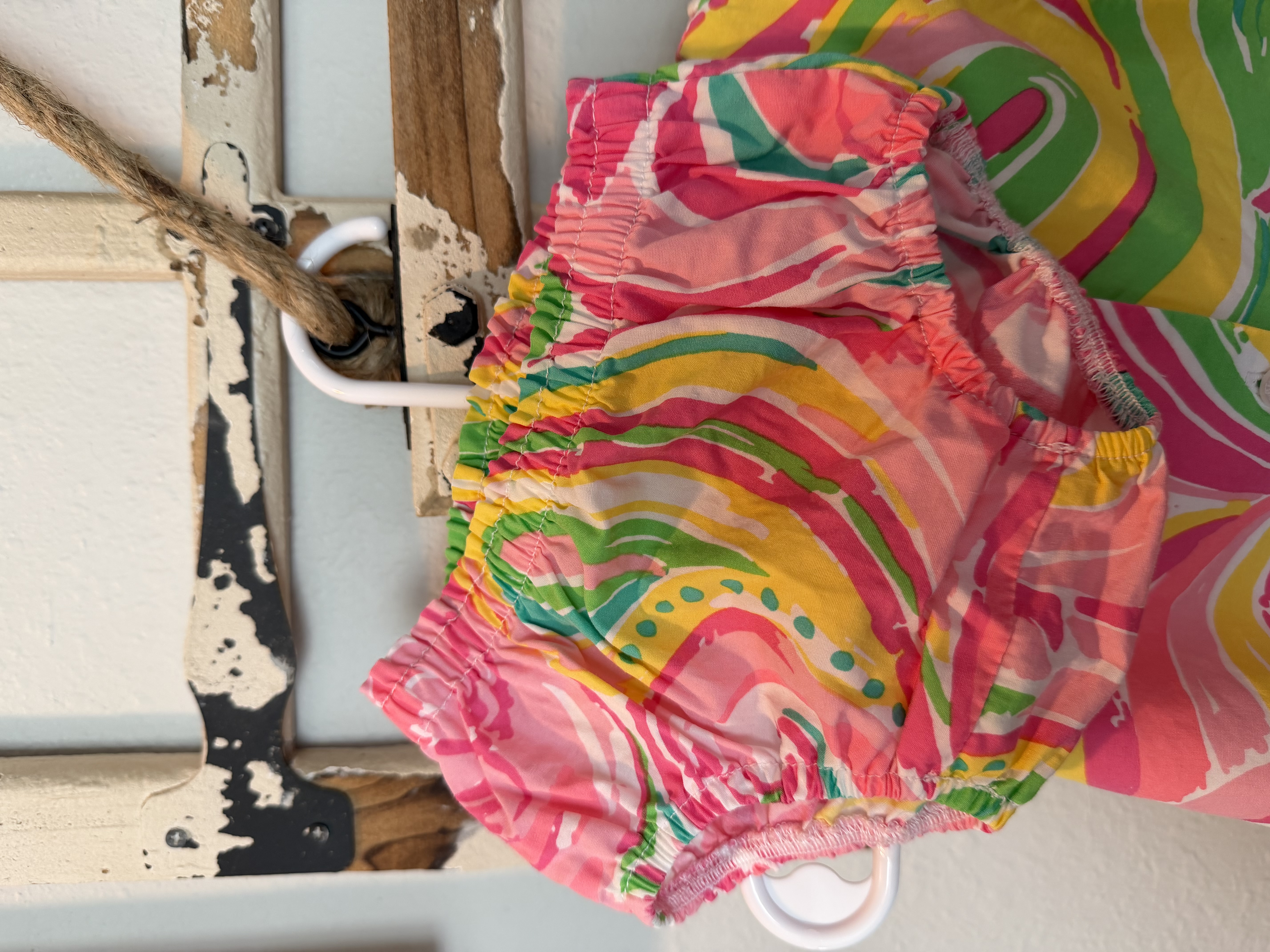 Baby Lilly Shift Dress & Bloomers 3–6M – All Nighter Flamingo – Lilly Pulitzer – Image 3