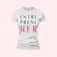 EntrepreneHER Tee – L, White