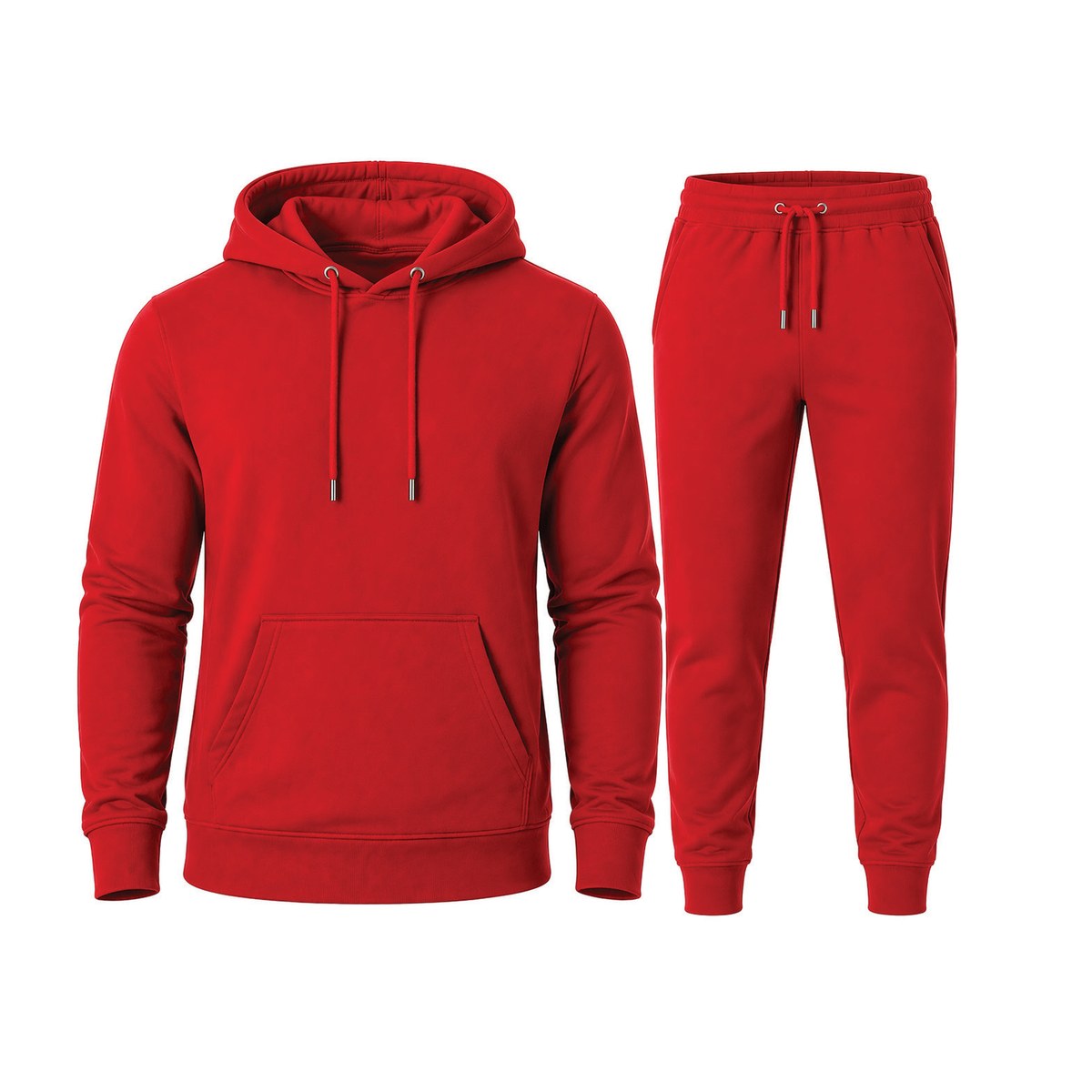 Pullover Hoodie Set – 1 Count Wholesale Pack – Red, 2XL