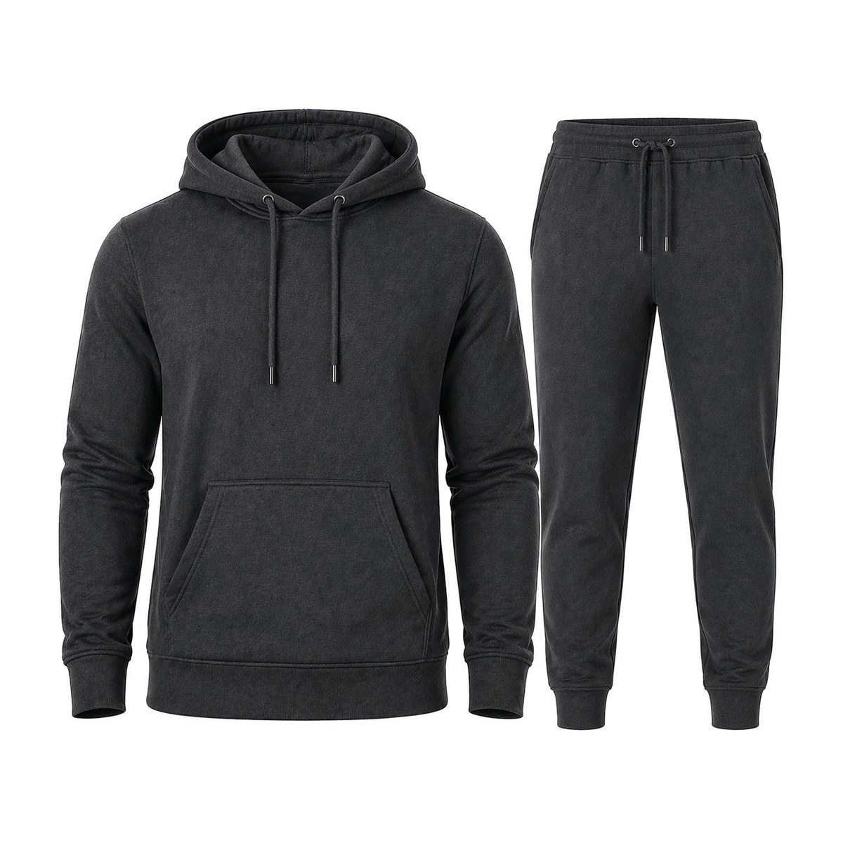 Pullover Hoodie Set – 1 Count Wholesale Pack – Charcoal, Large