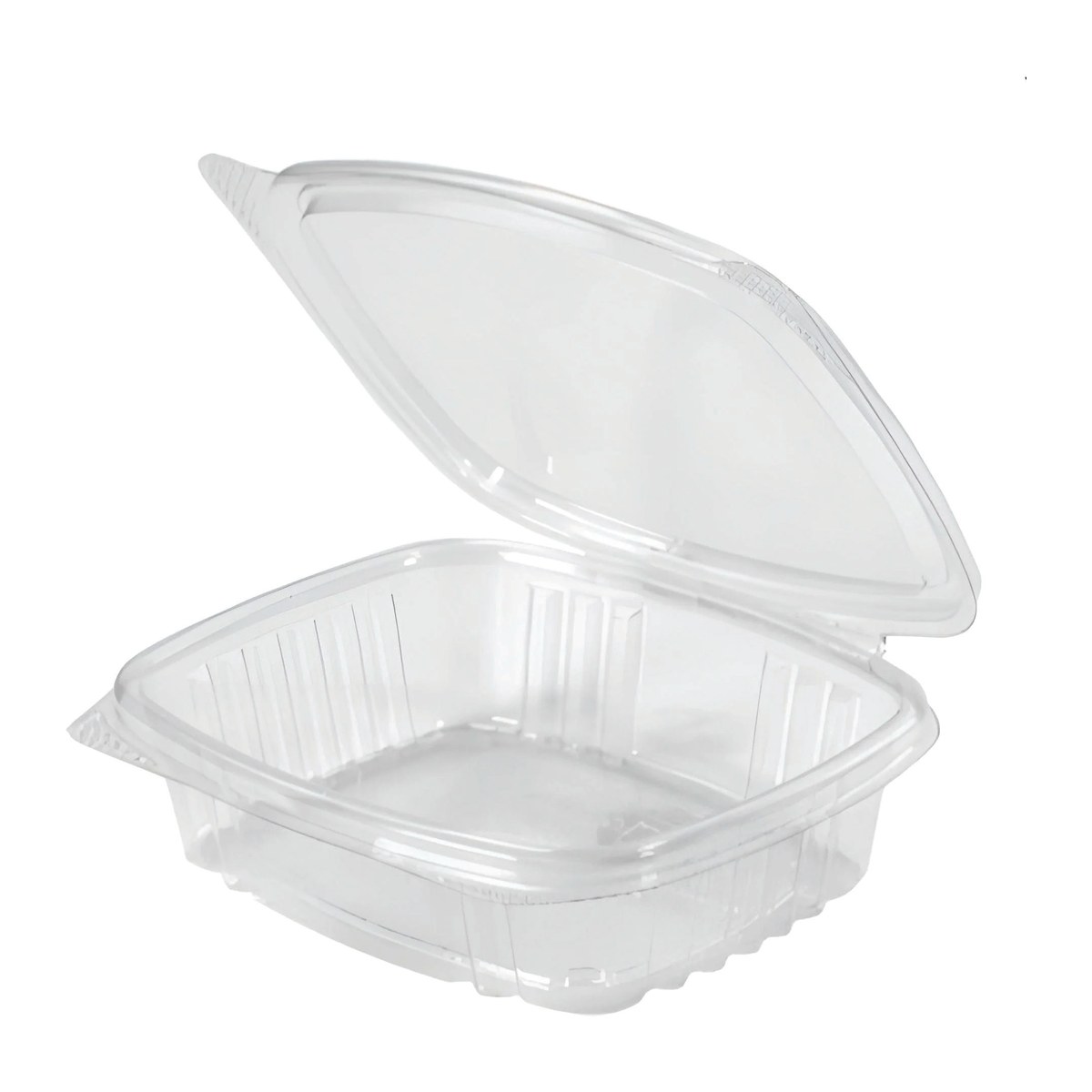 Genpak 12 oz Hinged Containers – 200 Count Wholesale Pack – Image 1