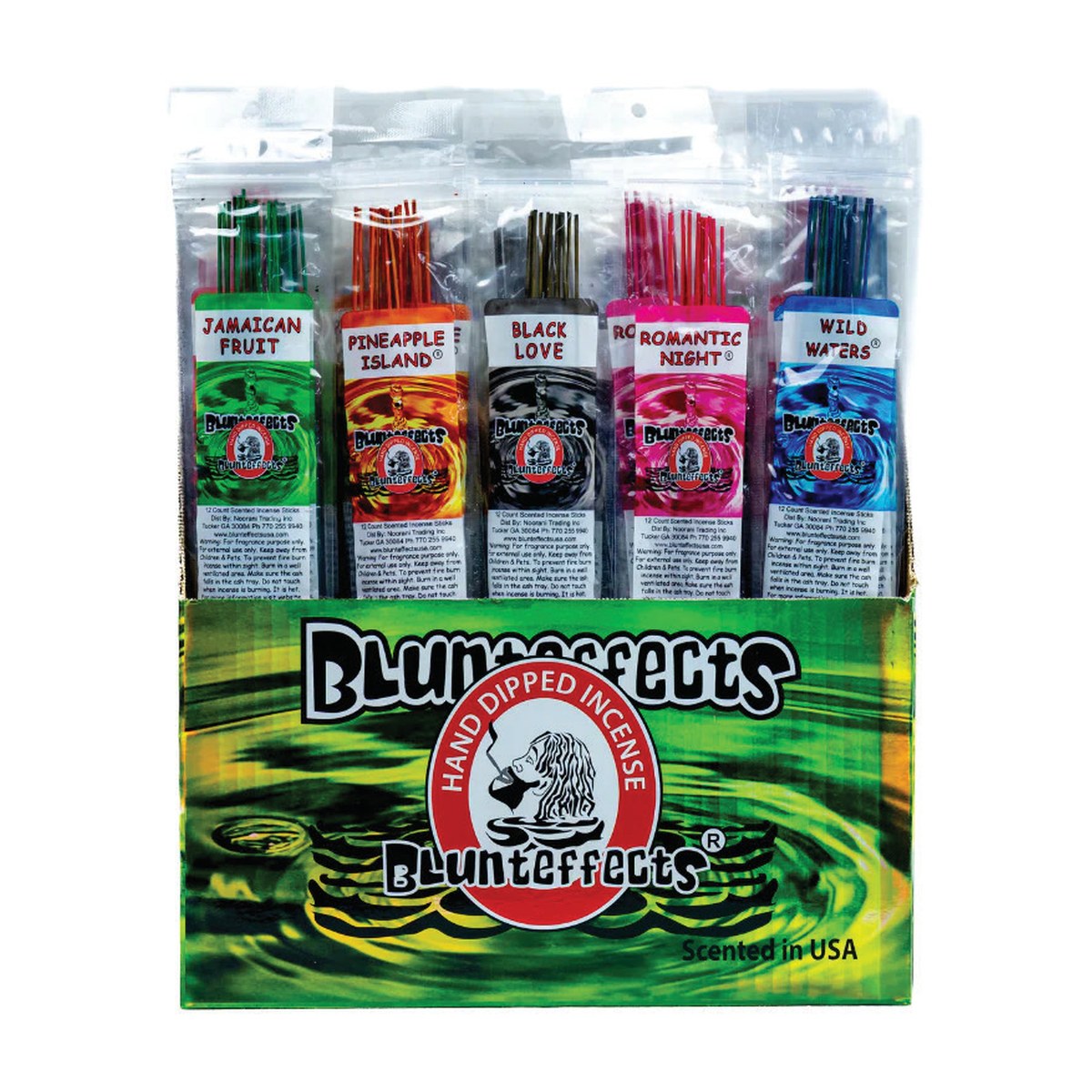 Blunt Effect Incense Small – 72 Count Wholesale Pack – Image 1