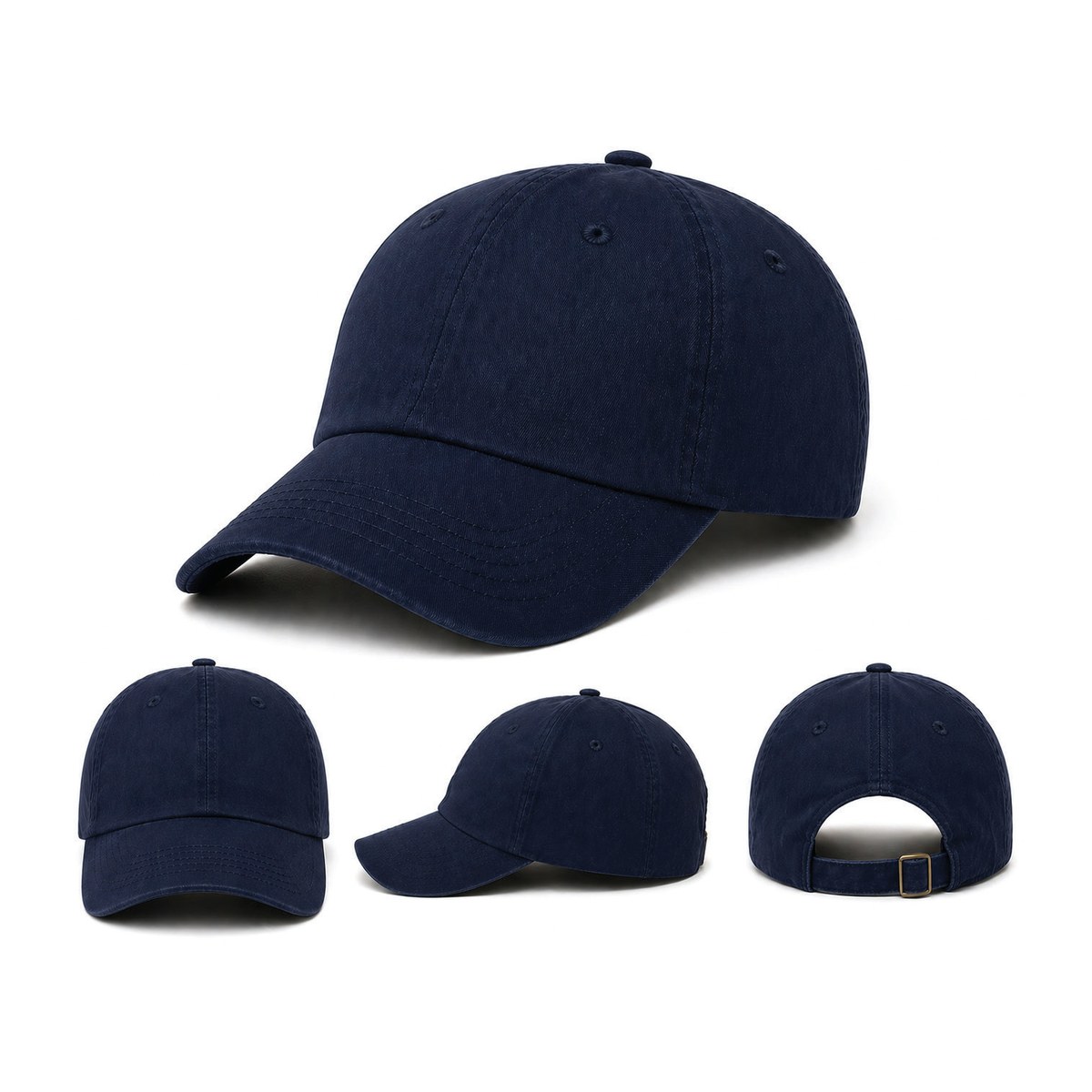 Plain Hat – 12 Count Wholesale Pack – Navy