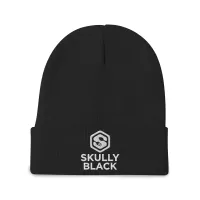 Skull Cap (Skully) – 12 Count Wholesale Pack – Black