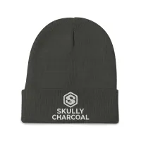 Skull Cap (Skully) – 12 Count Wholesale Pack – Charcoal