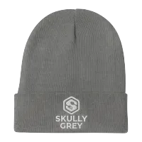Skull Cap (Skully) – 12 Count Wholesale Pack – Grey