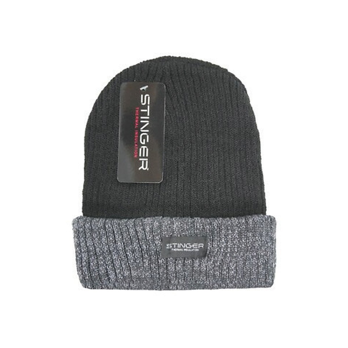 Thermo Hat – 12 Count Wholesale Pack – Grey/Black