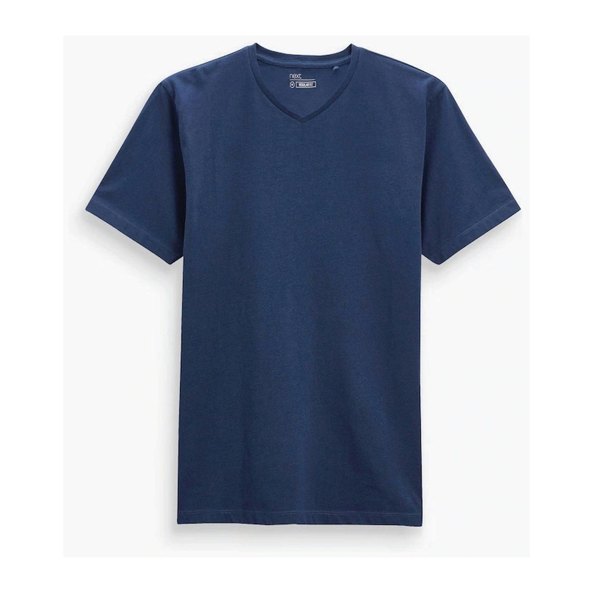 V-Neck T-Shirt – 6 Count Wholesale Pack – Navy Blue, 4XL