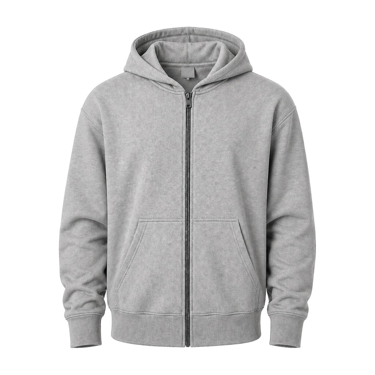 Zipper Hoodie – 1 Count Wholesale Pack – Grey, 5XL
