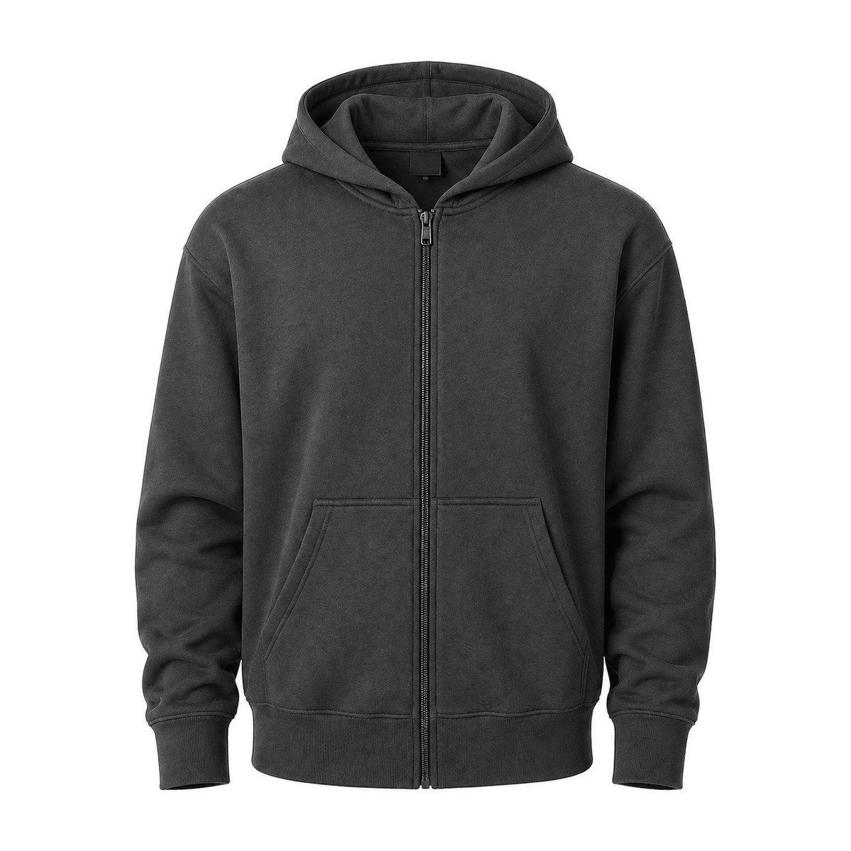 Zipper Hoodie – 1 Count Wholesale Pack – Charcoal, 5XL
