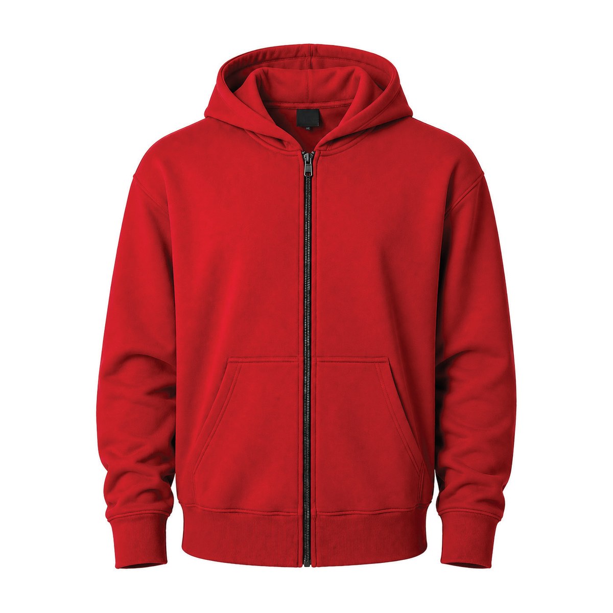Zipper Hoodie – 1 Count Wholesale Pack – Red, 3XL