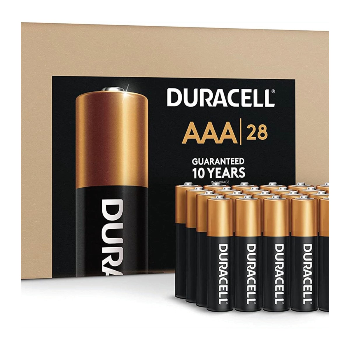 AAA Duracell Coppertop Alkaline Battery – 28 Count Wholesale Pack – Image 1