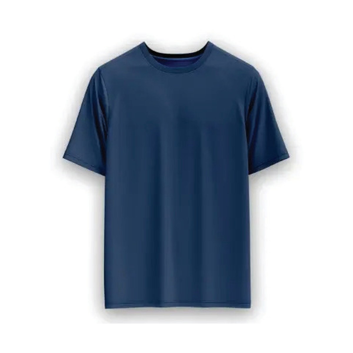 Crew Neck T-Shirt – 6 Count Wholesale Pack – Navy Blue, Medium