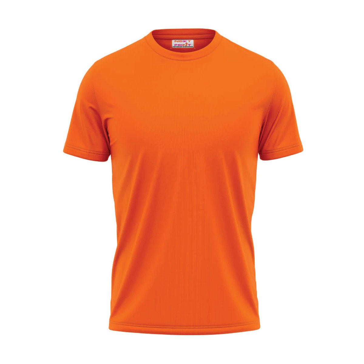 Crew Neck T-Shirt – 6 Count Wholesale Pack – Orange, 4XL