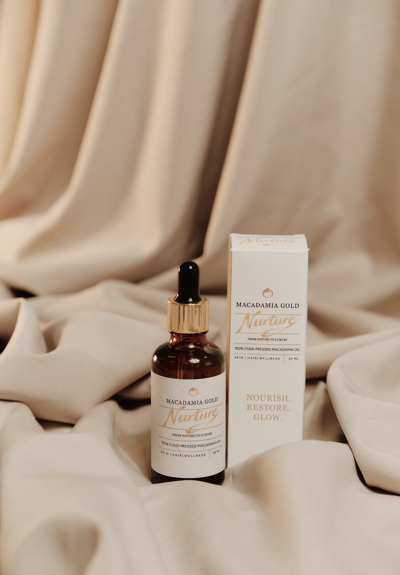 Nurture 50ml macadamia beauty oil. – Image 1