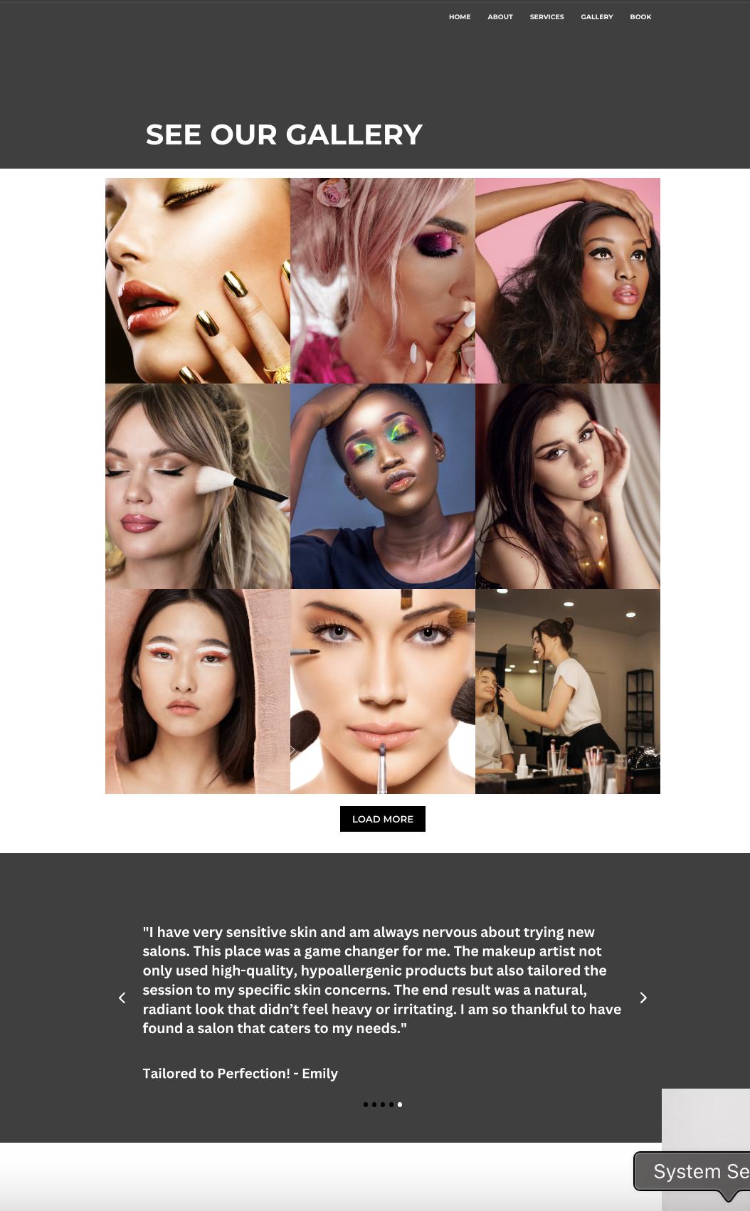 Makeup Artist Website Template – Image 7