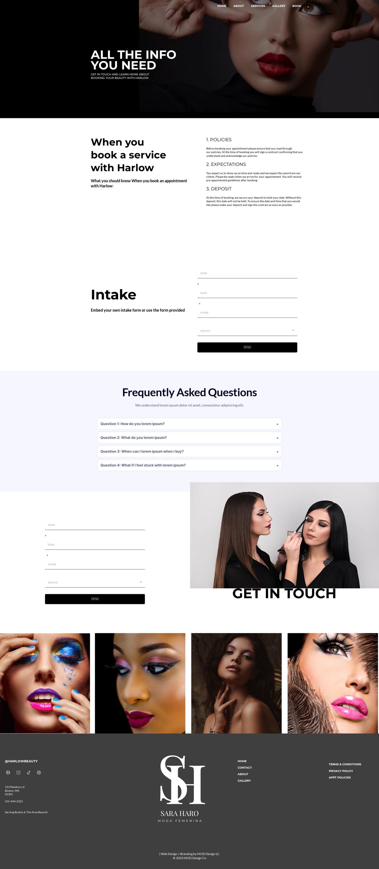 Makeup Artist Website Template – Image 5