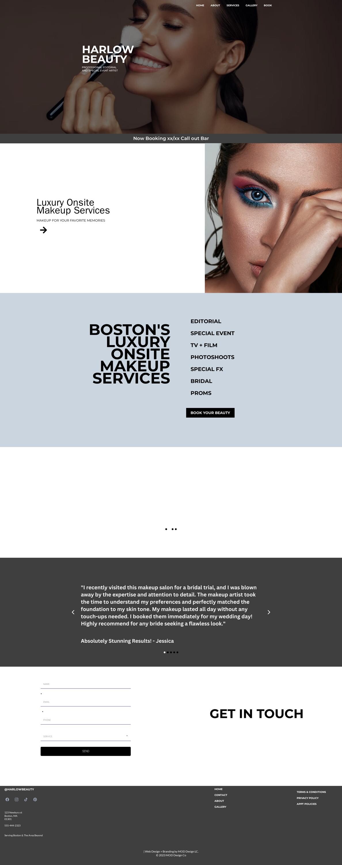 Makeup Artist Website Template – Image 6