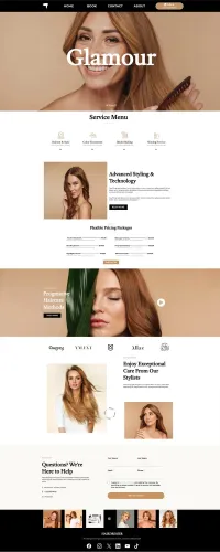 Hairdresser Website Template – Image 5