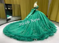 Green Off Shoulder Dress – Image 9