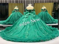 Green Off Shoulder Dress – Image 5