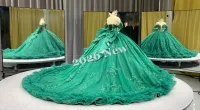 Green Off Shoulder Dress – Image 4