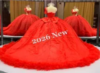 Red Long Trail Dress – Image 3