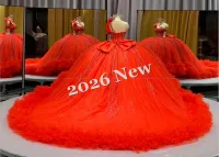 Red Long Trail Dress – Image 4