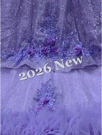 Off the Shoulder Purple Dress – Image 5