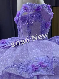 Off the Shoulder Purple Dress – Image 6
