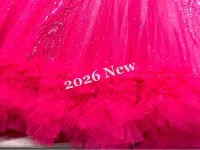 Long Train Fuchsia Dress – Image 3