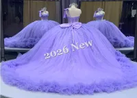 Long Train Purple Dress – Image 3