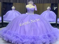 Long Train Purple Dress – Image 5