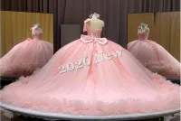 Long Train Pink Dress – Image 3