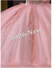 Long Train Pink Dress – Image 4