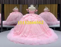 Off the Shoulder Pink Dress 2 – Image 5